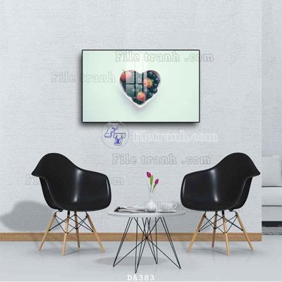 File tranh File tranh phòng ăn đồ ăn nhanh DA383 (bản gốc) trang trí văn phòng