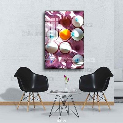 File PSD File tranh phòng ăn đồ ăn nhanh DA39 (gốc) cho designer