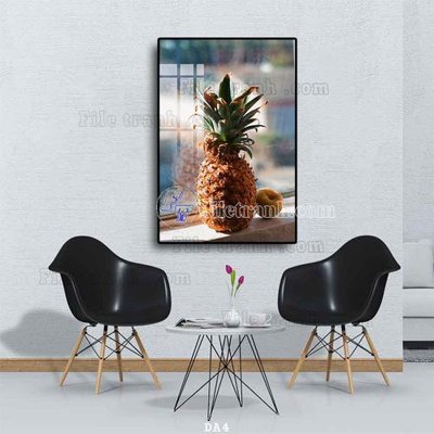 File gốc File tranh phòng ăn đồ ăn nhanh DA4 (cho in UV) siêu nét