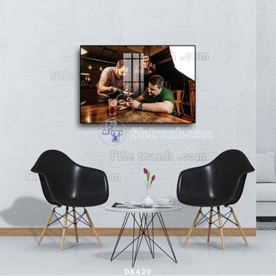 Download file tranh PSD File tranh phòng ăn đồ ăn nhanh DA420 để chỉnh sửa