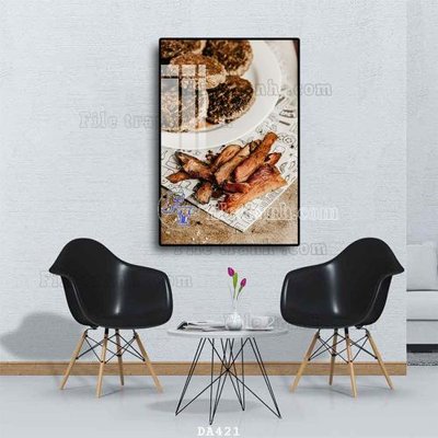 Tệp tin gốc File tranh phòng ăn đồ ăn nhanh DA421 (chất lượng cao) File tranh phòng ăn đồ ăn nhanh DA421