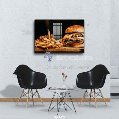 File tranh File tranh phòng ăn đồ ăn nhanh DA422 (bản gốc) trang trí văn phòng
