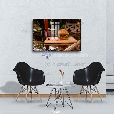 Tệp tin gốc File tranh phòng ăn đồ ăn nhanh DA483 (dùng cho in ấn) chuyên nghiệp