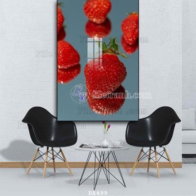 File PSD File tranh phòng ăn đồ ăn nhanh DA499 (bản gốc) cho nhà in