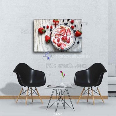 File tranh quảng cáo File tranh phòng ăn đồ ăn nhanh DA50 (file gốc) chuyên nghiệp