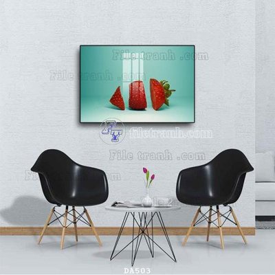 File tranh in trần File tranh phòng ăn đồ ăn nhanh DA503 (ảnh gốc siêu nét)