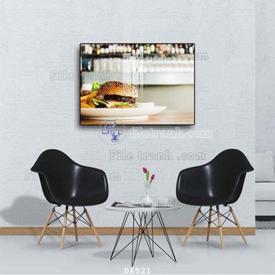 Tải xuống file tranh gốc File tranh phòng ăn đồ ăn nhanh DA521 (PSD/TIFF)