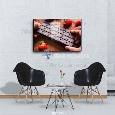 File tranh File tranh phòng ăn đồ ăn nhanh DA525 (gốc) chủ đề thành phố