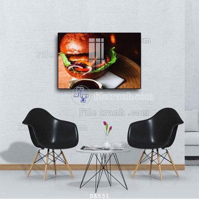 File in ấn chuyên nghiệp File tranh phòng ăn đồ ăn nhanh DA531 (file gốc)
