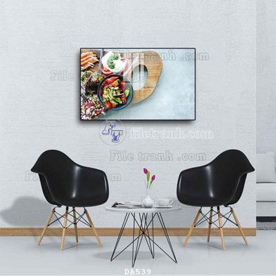 File gốc File tranh phòng ăn đồ ăn nhanh DA539 (phong cách) châu Âu