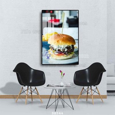 File gốc File tranh phòng ăn đồ ăn nhanh DA544 (bản quyền) cho in ấn
