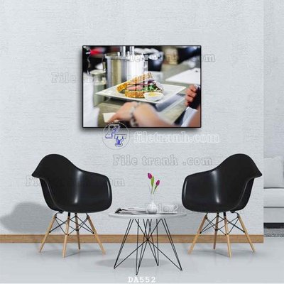 Hình ảnh file gốc File tranh phòng ăn đồ ăn nhanh DA552 cho in UV