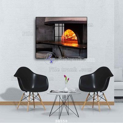 File tranh gốc File tranh phòng ăn đồ ăn nhanh DA558 (sắc nét từng chi tiết)