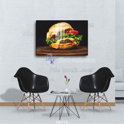 File tranh trang trí File tranh phòng ăn đồ ăn nhanh DA578 (tải file gốc)