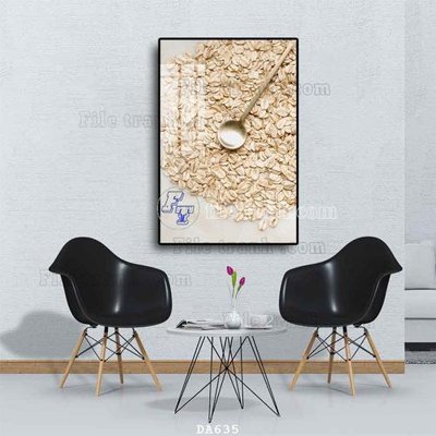 File PSD File tranh phòng ăn đồ ăn nhanh DA635 (gốc) tách lớp chi tiết