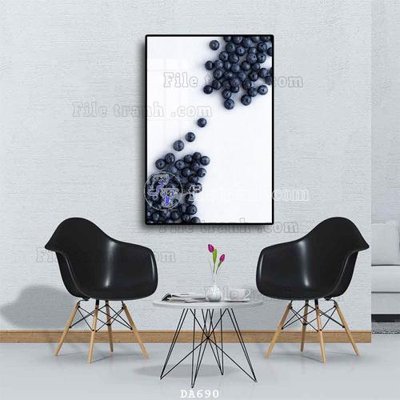 Hình ảnh file gốc in trần nhà File tranh phòng ăn đồ ăn nhanh DA690