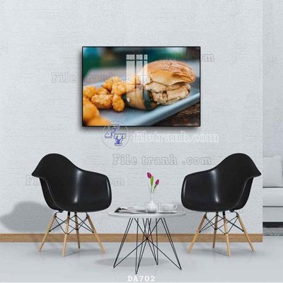 Download file tranh PSD File tranh phòng ăn đồ ăn nhanh DA702 để chỉnh sửa