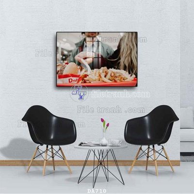 File tranh gốc File tranh phòng ăn đồ ăn nhanh DA710 (bản đẹp) độc quyền