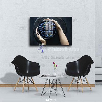 File gốc File tranh phòng ăn đồ ăn nhanh DA712 (in lụa) tranh thuận buồm