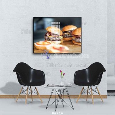 Hình ảnh file gốc File tranh phòng ăn đồ ăn nhanh DA716 cho in UV