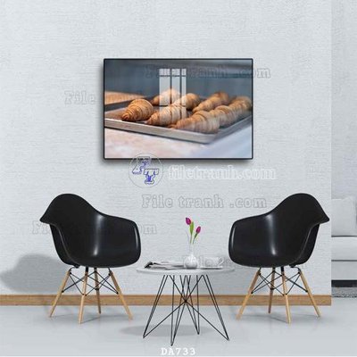 File tranh in tráng gương File tranh phòng ăn đồ ăn nhanh DA733 (siêu nét)