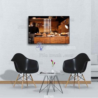 File PSD File tranh phòng ăn đồ ăn nhanh DA745 (nguyên gốc) chất lượng cao