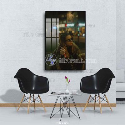 Tải file File tranh phòng ăn đồ ăn nhanh DA749 (ảnh gốc) in tráng gương