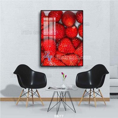 Hình ảnh file gốc File tranh phòng ăn đồ ăn nhanh DA77 cho in UV