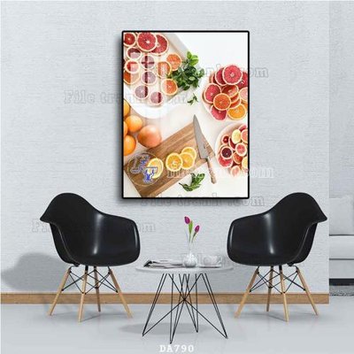 File in ấn cao cấp File tranh phòng ăn đồ ăn nhanh DA790 (file gốc)