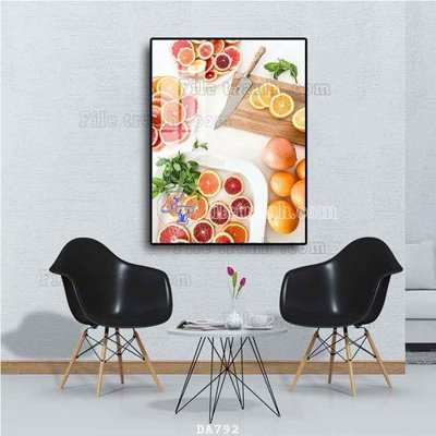 Tải file PSD File tranh phòng ăn đồ ăn nhanh DA792 (nguyên layer) để in