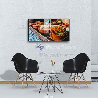 Tải file gốc File tranh phòng ăn đồ ăn nhanh DA805 (in khổ lớn) không vỡ