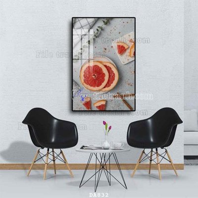File tranh gốc File tranh phòng ăn đồ ăn nhanh DA832 chủ đề hiện đại