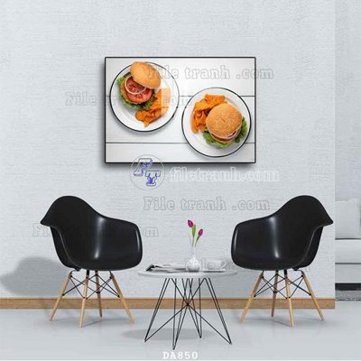 File tranh File tranh phòng ăn đồ ăn nhanh DA850 (ảnh gốc) sắc nét hoàn hảo