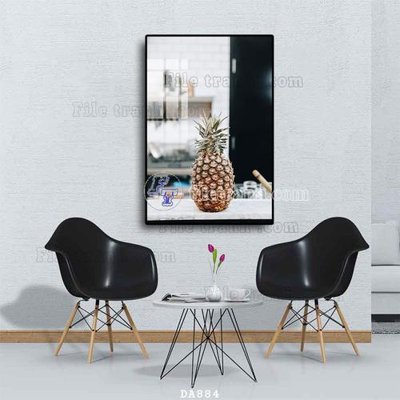 File in ấn File tranh phòng ăn đồ ăn nhanh DA884 chuyên nghiệp