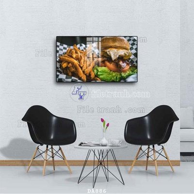Tải xuống file tranh gốc File tranh phòng ăn đồ ăn nhanh DA886 (PSD/TIFF)