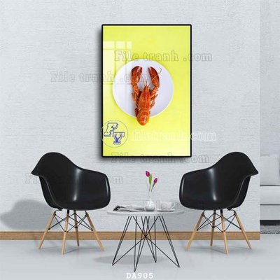 File tranh PSD File tranh phòng ăn đồ ăn nhanh DA905 chất lượng cao