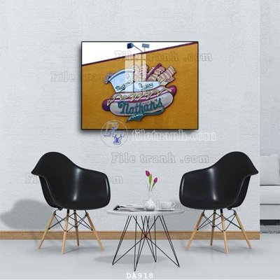 File gốc File tranh phòng ăn đồ ăn nhanh DA918 (chủ đề hiện đại) trang trí
