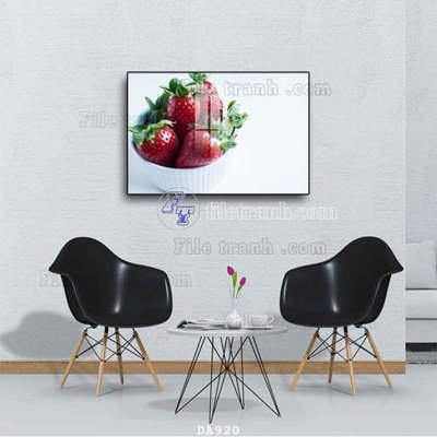 File tranh in tráng gương File tranh phòng ăn đồ ăn nhanh DA920 (siêu nét)