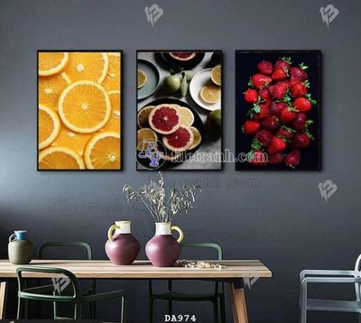 File gốc File tranh phòng ăn đồ ăn nhanh DA974 (in mica) trang trí