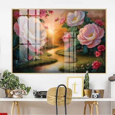 File gốc File gốc in bộ tranh decor treo tường đẹp hoa 5d DC1004 (PNG) nền trong suốt