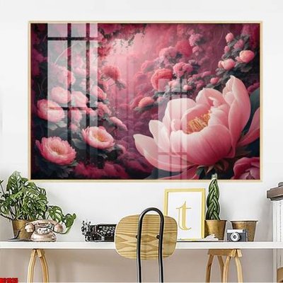 File tranh in tráng gương File gốc in bộ tranh decor treo tường đẹp hoa 5d DC1025 (siêu nét)