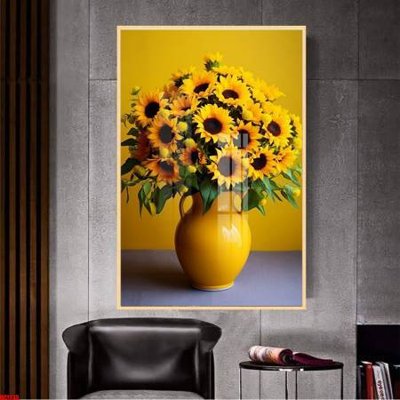File ảnh File gốc in bộ tranh decor treo tường đẹp hoa 5d DC1233 (gốc) in standee