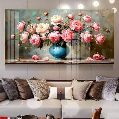 File tranh gốc in trần nhà File gốc in bộ tranh decor treo tường đẹp hoa 5d DC1292 3D