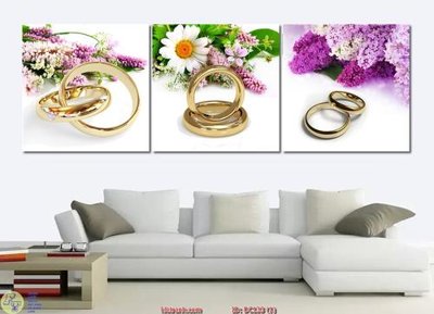 Tải file tranh Tranh bộ ba hoa sắc màu DC133 (ảnh gốc) ngay