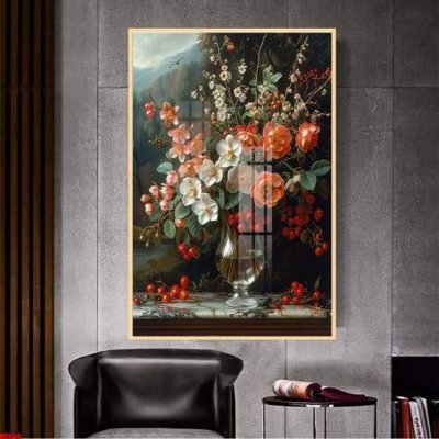 File tranh File gốc in bộ tranh decor treo tường đẹp hoa 5d DC1343 (gốc) chủ đề thiên nhiên