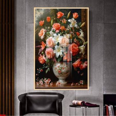 Chi tiết file gốc File gốc in bộ tranh decor treo tường đẹp hoa 5d DC1350 (cho in tráng gương)