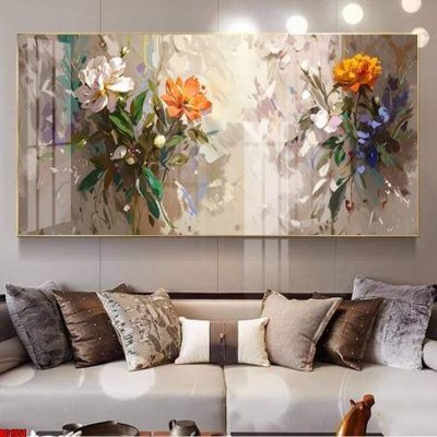 File tranh File gốc in bộ tranh decor treo tường đẹp hoa 5d DC1351 (file gốc) chủ đề phong thủy