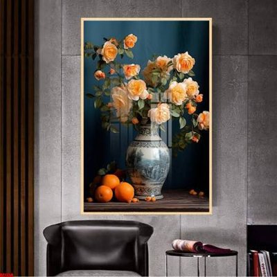 Chi tiết file gốc File gốc in bộ tranh decor treo tường đẹp hoa 5d DC1359 (cho in tráng gương)