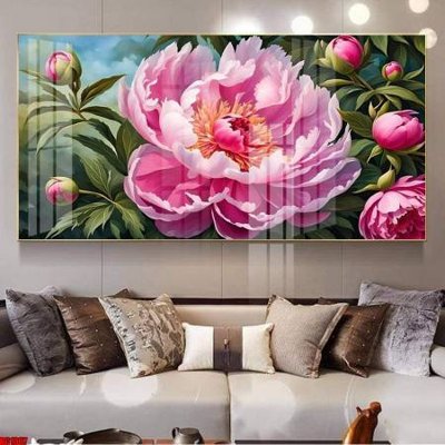 File tranh File gốc in bộ tranh decor treo tường đẹp hoa 5d DC1367 (gốc) in vải canvas