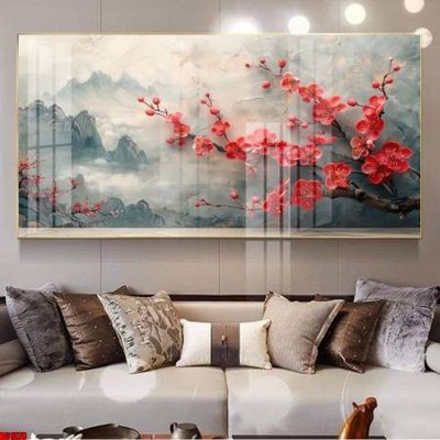 File gốc File gốc in bộ tranh decor treo tường đẹp hoa 5d DC1378 (in lụa) cao cấp